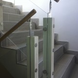 Blacksmith forged meta,l, concrete and wood Floating Staircase Cape Town South africa