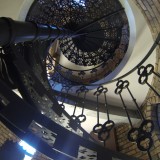 Blacksmith forged meta,l, concrete and wood Floating Staircase Cape Town South africa