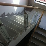 Blacksmith forged meta,l, concrete and wood Floating Staircase Cape Town South africa