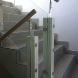 Blacksmith forged meta,l, concrete and wood Floating Staircase Cape Town South africa