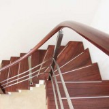 Blacksmith forged meta,l, concrete and wood Floating Staircase Cape Town South africa
