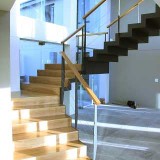 Blacksmith forged meta,l, concrete and wood Floating Staircase Cape Town South africa