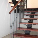 Blacksmith forged meta,l, concrete and wood Floating Staircase Cape Town South africa