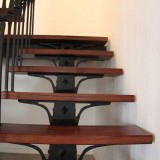 Blacksmith forged meta,l, concrete and wood Floating Staircase Cape Town South africa