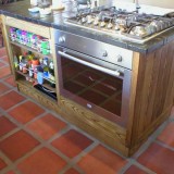 Glass Wood and blacksmith forged metal Kitchens and Bathrooms cape town