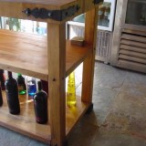 Glass Wood and blacksmith forged metal Kitchens and Bathrooms cape town